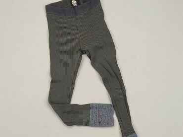 szare bawełniane legginsy: Legginsy dziecięce, 3-4 lat, 98/104, stan - Zadowalający