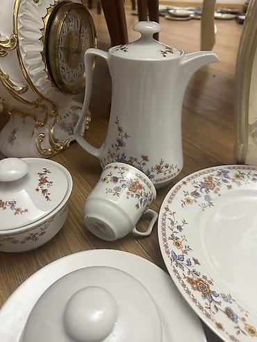 cay satisi: Çay dəsti, rəng - Ağ, Farfor, 5 nəfərlik — 3