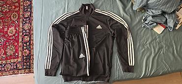 mind error: Мужской спортивный костюм, M, Adidas, Б/у, цвет - Черный, Платная доставка — 1