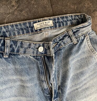 Cinslər: Qadın/Unisex cins şalvar dəsti 1) Açıq mavi mom fit cins - Yüksək — 6