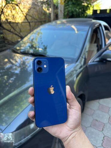 корпоративный номера: IPhone 12, 64 ГБ, Көк, Заряддоочу түзүлүш, Коргоочу айнек, Каптама
