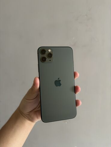 Apple iPhone: IPhone 11 Pro Max, Б/у, 256 ГБ, Черный, Защитное стекло, 1 %