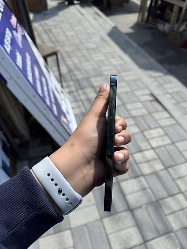 electronics iphone: IPhone 12 Pro Max, 128 GB, Blue Titanium, Simsiz şarj — 4