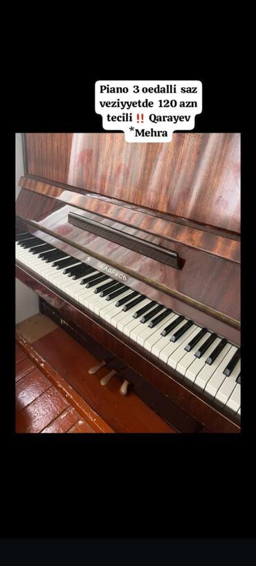 Gitaralar: Piano 3 oedalli saz veziyyetde 120 azn tecili ‼️ Qarayev *Mehra