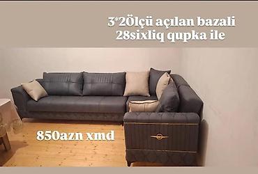 Künc divanı – 3×2 ölçü, açılan, bazalı model. 28 sıxlıq qupka (süngər) lalafo.az -da Künc divanı – 3×2 ölçü, açılan, bazalı model. 28 sıxlıq qupka (süngər)