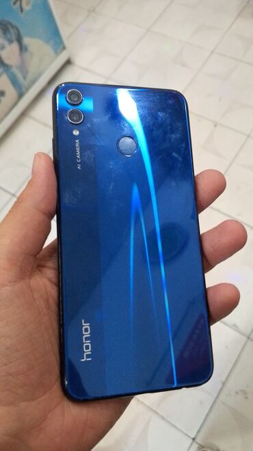 kondisioner mobil: Honor 8X, 64 GB, rəng - Göy, Zəmanət