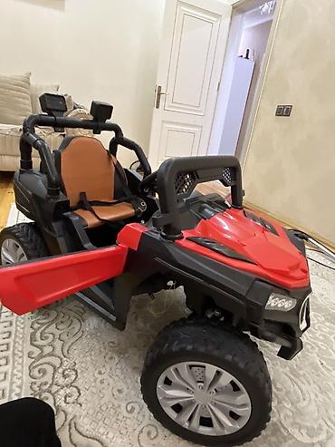 Детские электрокары: Uşaq üçün elektrikli off-road maşın - Korpus: qırmızı-qara rəngdə — 1