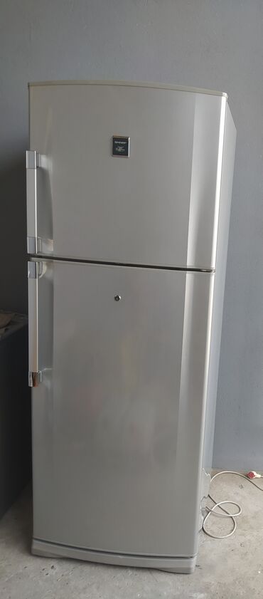 soyducu satisi: Б/у Холодильник Sharp, No frost, Двухкамерный, цвет - Серебристый