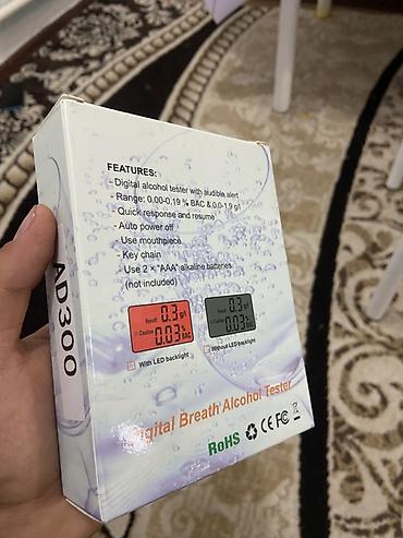 алкостоп бишкек: Цифровой алкотестер AD300 (Digital Breath Alcohol Tester) - Тип — 2