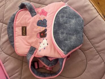 toxunma uşaq koftaları: Uşaq bel çantası – CYFbaby - Rəng: çəhrayı və tünd cins boz