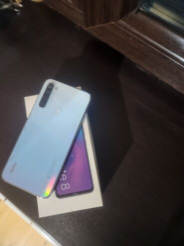 вентилятор с охлаждением купить в баку: Redmi Note 8, 64 GB, rəng - Göy, Barmaq izi