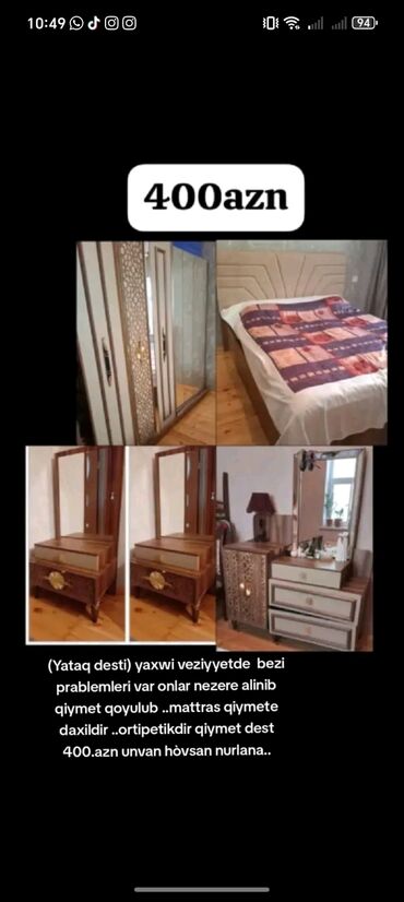 tek oğlan şekilleri: (Yataq desti) yaxwi veziyyetde bezi prablemleri var onlar nezere