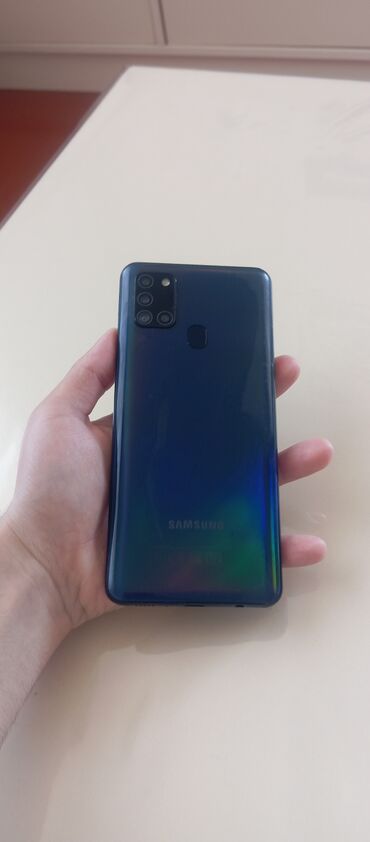 Samsung: Samsung Galaxy A21S, 64 ГБ, цвет - Голубой, Две SIM карты