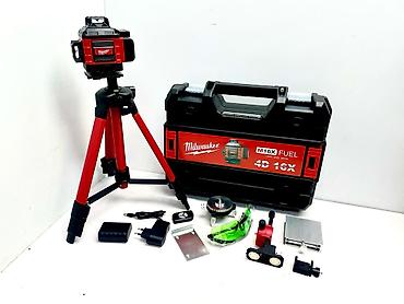 Измерительные приборы: №: 10421 Məhsulun adı: Lazer nivelir Milwaukee. 4D 16xətt, 360 dərəcə — 1
