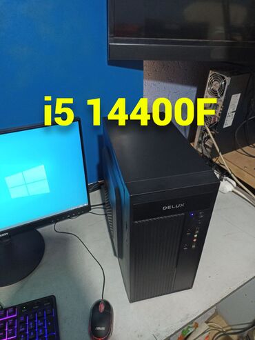 мощный системный блок: Компьютер, ядер - 10, ОЗУ 16 ГБ, Игровой, Б/у, Intel Core i5, AMD Radeon RX 580, HDD + SSD