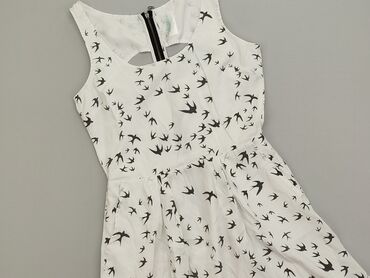Sukienki letnie: Sarafan S (EU 36), stan - Idealny, wzór - Animalistyczny, kolor - Biały