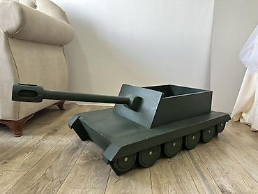 Фотобутафория: Декор для фотозоны/фотосессии Танк - Материал: дерево, окрашен в — 2