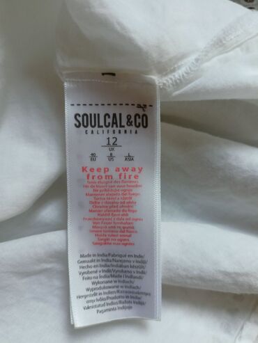 Haljine: Soulcal L (EU 40), bоја - Bela, Oversize, Na bretele — 7
