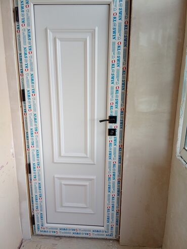 Plastik qapılar: Hamam üçün Yeni Plastik qapı Çərçivə ilə, Zəmanətli, Ödənişli quraşdırma, Pulsuz çatdırılma — 13