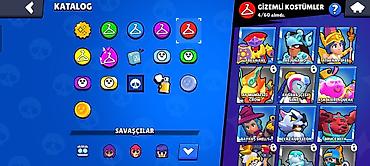 will: Brawl Stars hesabı – yüksək səviyyəli kolleksiya - Kupa yolu: 23 679 — 5