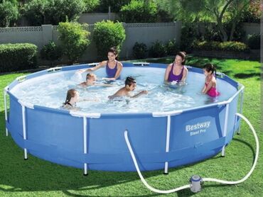 жар птица: Каркасный бассейн для всей семьи поможет охладиться в такой жаре