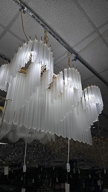 smart light: Подвесная люстра с каскадными плафонами из матового стекла - Дизайн — 1
