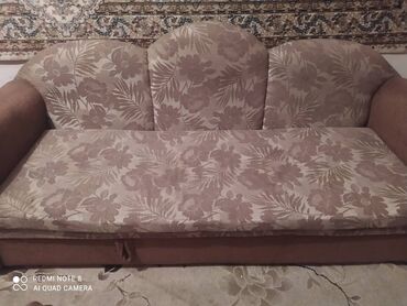 реставрация обивки дивана: Диван-кровать, цвет - Бежевый, Б/у