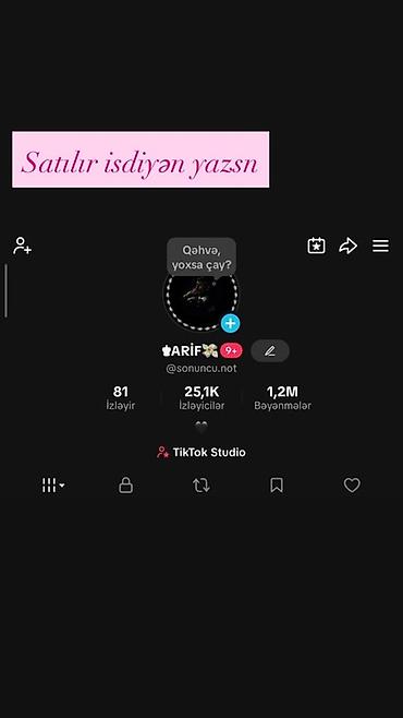 pol avtomat svarka: Satılır: TikTok hesabı
istifadəçi adı dəyişdirilə bilər — 1