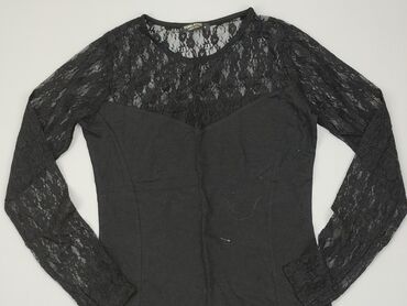 czarne bluzki z tiulowymi rękawami: Bluzka Damska, Tom Rose, M, stan - Dobry