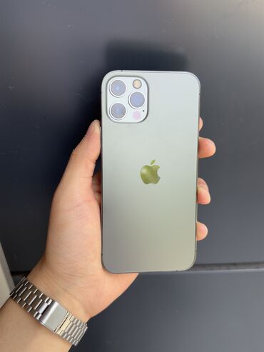 Apple iPhone: IPhone 12 Pro, Б/у, 128 ГБ, Graphite, Чехол, 83 %