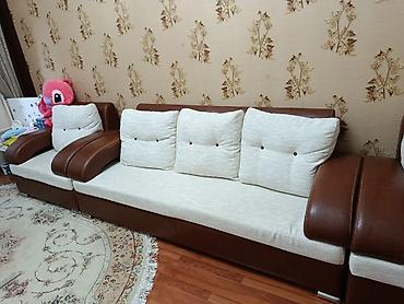 puff kreslo: Üç hissəli künc/korpus tipli geniş divan2 kreslo və puf - Dizayn — 1