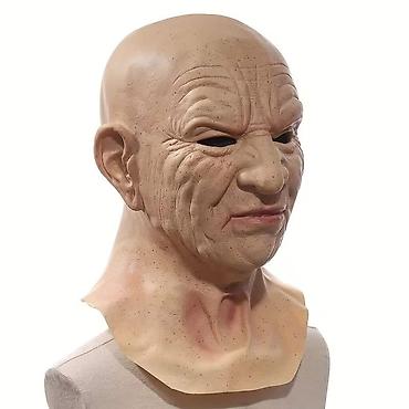 Kostimi za maskenbal: Ultra-realistična maska starije gospođe – celoglava, sa ramenim — 8