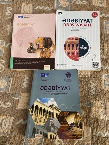 репетитор по математике 9: Ədəbiyyat kitablari 
Hər biri 15azn