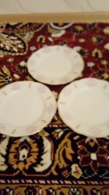 Boşqablar: Boşqablar, rəng - Ağ, Farfor — 1