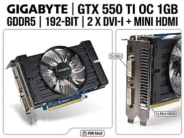 rtx 3070 8gb: Videokart Gigabyte GeForce GTX 550 Ti, < 4 GB, İşlənmiş — 2
