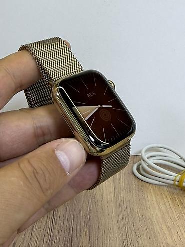 лучшая копия apple watch: Apple Watch Series 9 45 мм Gold + оригинальный Milanese Loop Редкость — 9