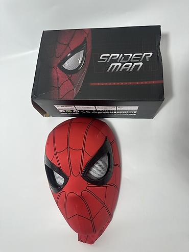 маска spiderman: Маска Человек Паук LED‑глазами - Реалистичная красная маска в стиле — 1