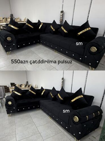 Masa və oturacaq dəstləri: Künc divan