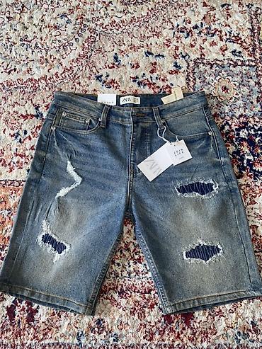 Шорты: Джинсовые шорты ZARA - Модель: Slim Fit (указано на ярлыке) - — 2