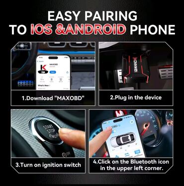 Alati za automobile: Novo -KONNWEI MAXOBD Bluetooth OBDII za IOS Android MAXOBD Bluetooth — 15