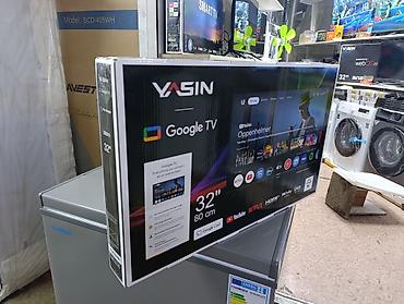 lcd tv: Телевизор YASIN — тонкорамочный LED‑экран с диагональю около 32–40" — 9