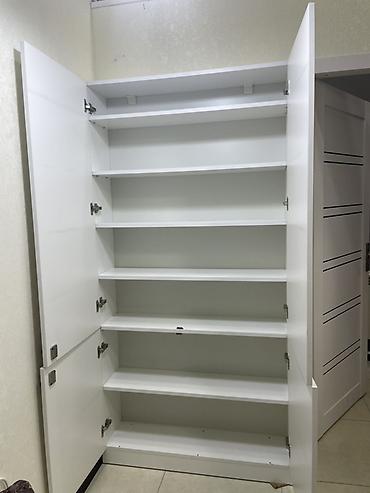 plastik skaflar: Ağ rəngli çoxfunksiyalı dolab Eni 1 metr Derinlik 25 st Hündürük — 2