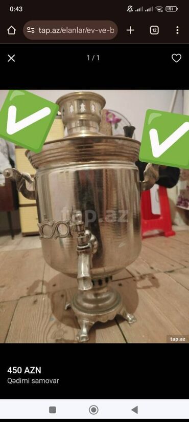 sifon fason 2023: Salam Aleykum. 1950-ci ilin Gözəl vəziyyətdə olan Sovet Simovarını lalafo.az -da sifon fason 2023: Salam Aleykum. 1950-ci ilin Gözəl vəziyyətdə olan Sovet Simovarını