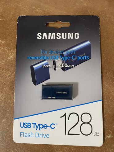 SIM-карты: Флешка Samsung USB-C 128 ГБ 	•	Скорость чтения: до 400 МБ/с (USB