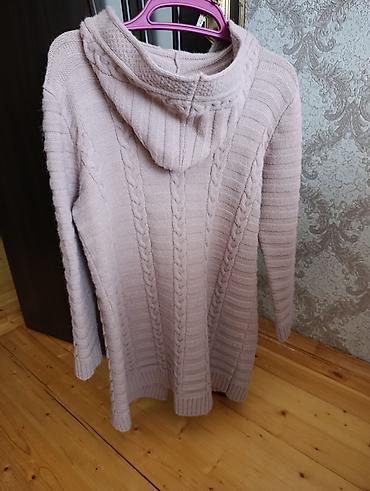 toxunma jaket: Uzun trikotaj kardiqan - Rəng: pudra/şam şaftalısı tonlarında açıq — 8