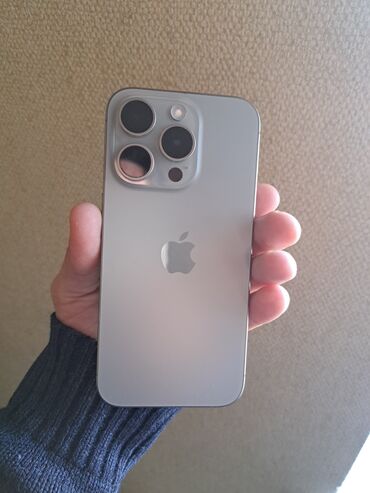 alfon x qiymeti: IPhone 15 Pro, 128 GB, Natural Titanium, Barmaq izi, Simsiz şarj, Face ID