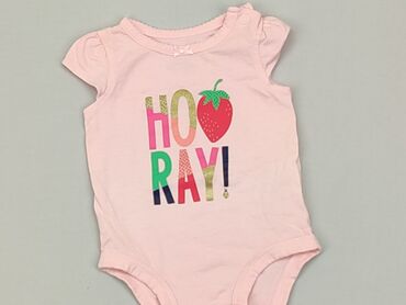 różowe body niemowlęce: Body, Carter's, 0-3 m, 
stan - Bardzo dobry