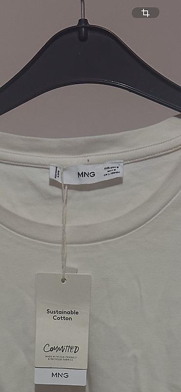 cot: Футболка, Классическая модель, Mango, Хлопок, Новый, M — 2