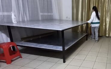 флипчарты 2x3 с дополнительными планками: Кийим бычуучу үстөл, Колдонулган, ЛДСП, түсү - Боз