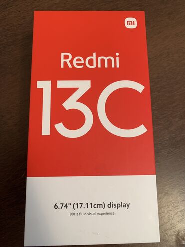телефон за 20000: Xiaomi, Redmi 13C, Новый, 128 ГБ, цвет - Черный, 2 SIM